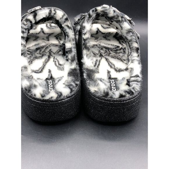 New Crocs Classic Cozzzy Disco Glitter Sandal Women's Size 14/Men’s 13 - Picture 6 of 16